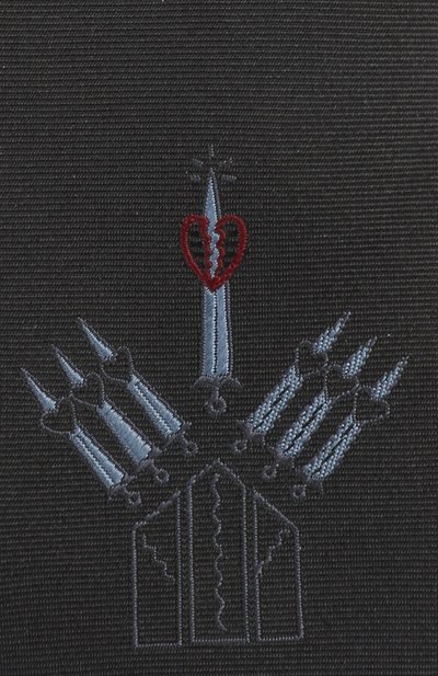 Шелковый галстук с вышивкой VALENTINO, арт. NU2EV143/LBP, фото 3