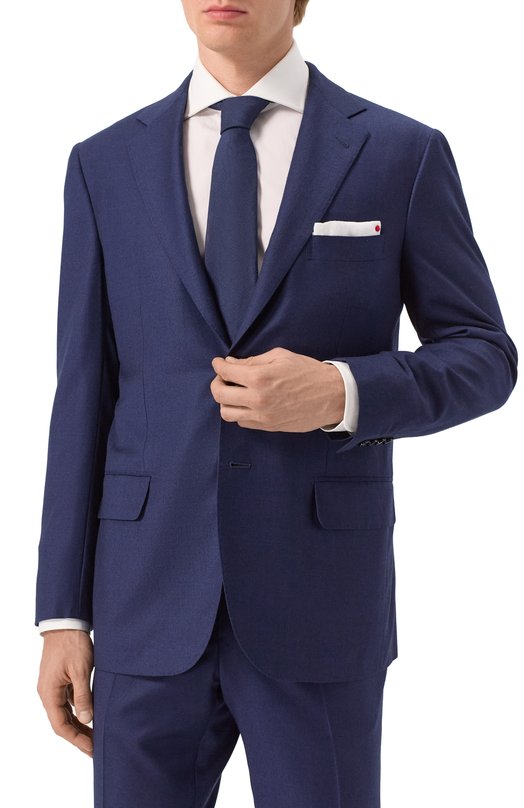 Шерстяной костюм Kiton UA81K0101E15 Синий  UA81K0101E15 Фото 3