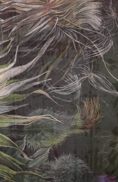 Шелковый платок чертополох GOURJI, арт. T23CHRT7R, фото 3