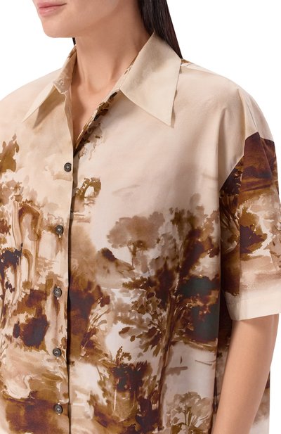 Хлопковая рубашка ERIKA CAVALLINI, арт. P6SI04, фото 5