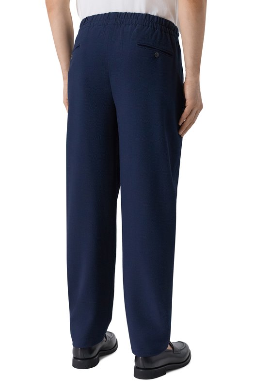 Шерстяные брюки Giorgio Armani 9SGPP05M/T004N Синий  9SGPP05M/T004N Фото 4