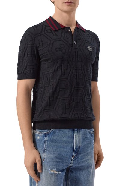 Хлопковое поло PHILIPP PLEIN, арт. SAFC MKK0322 PKN002N, фото 3