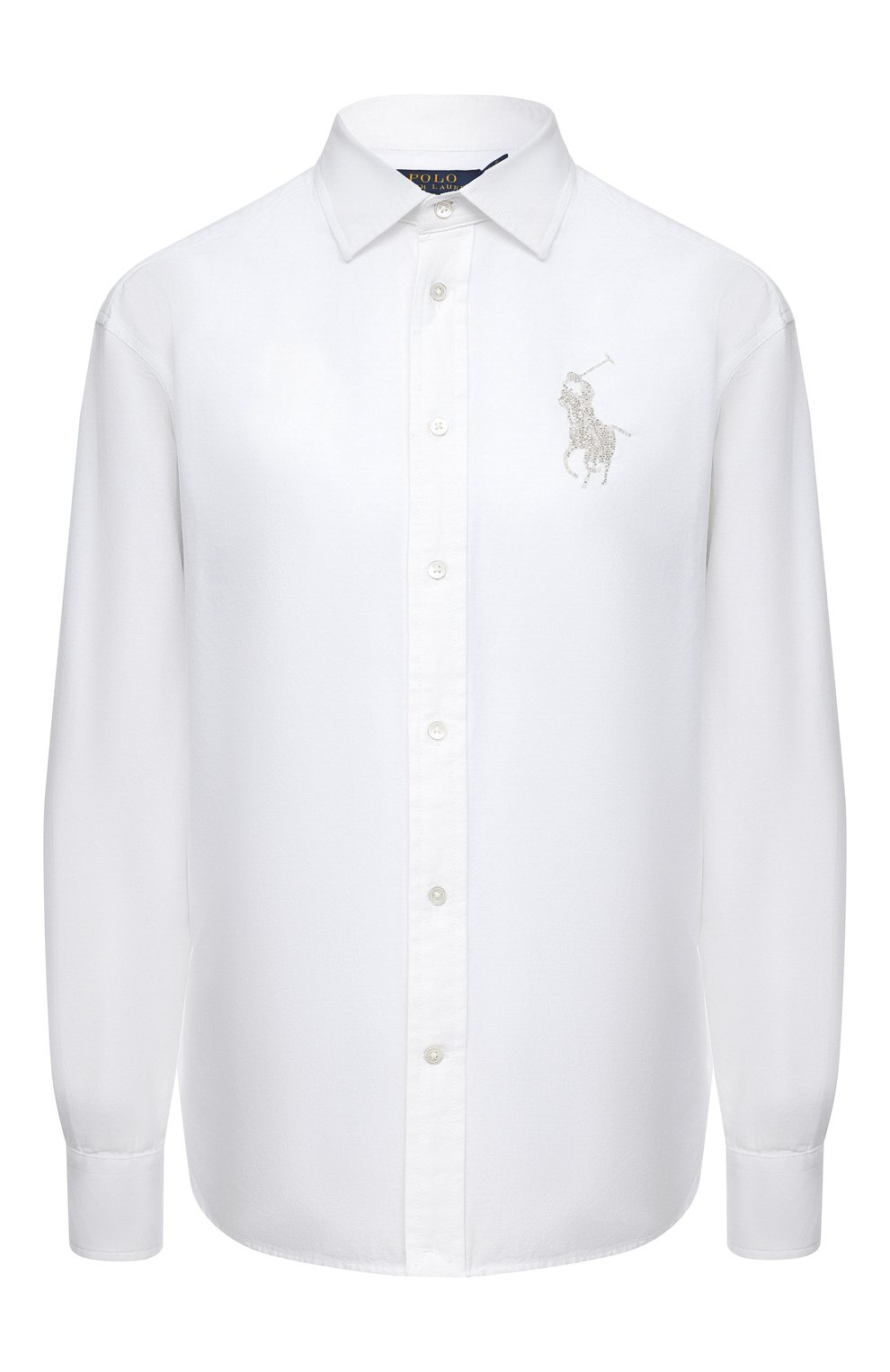 Хлопковая рубашка POLO RALPH LAUREN белого цвета по цене 18800 руб., арт. 211846923, фото 1 Хлопковая рубашка POLO RALPH LAUREN, арт. 211846923, фото 1