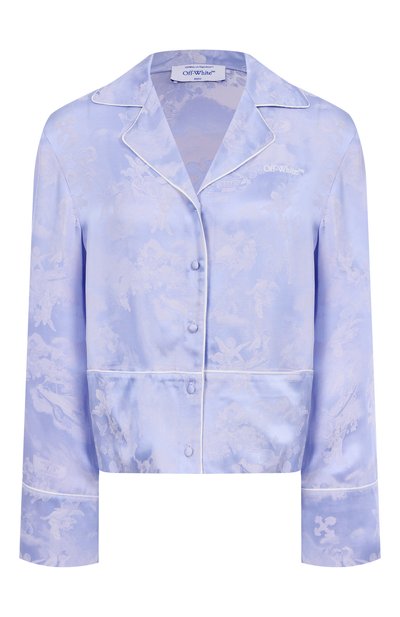 Женская атласная рубашка OFF-WHITE, арт. 0WGE028S25FAB0024201