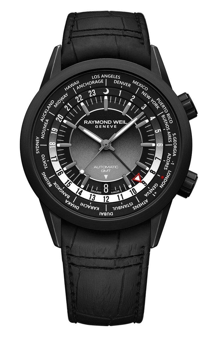 Мужские часы freelancer RAYMOND WEIL бесцветного цвета, арт. 2765-BKC-20001 | Фото 1 (Механизм: Автомат; Цвет циферблата: Чёрный; Нос: Не проставлено; Региональные ограничения белый список (Axapta Mercury): Не проставлено; Матери�ал корпуса: Сталь; Ограничения доставки: m-style)