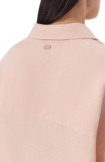 Льняная рубашка AGNONA светло-розового цвета по цене 121000 руб., арт. TD1113E/U3049E, фото 5 Льняная рубашка AGNONA, арт. TD1113E/U3049E, фото 5