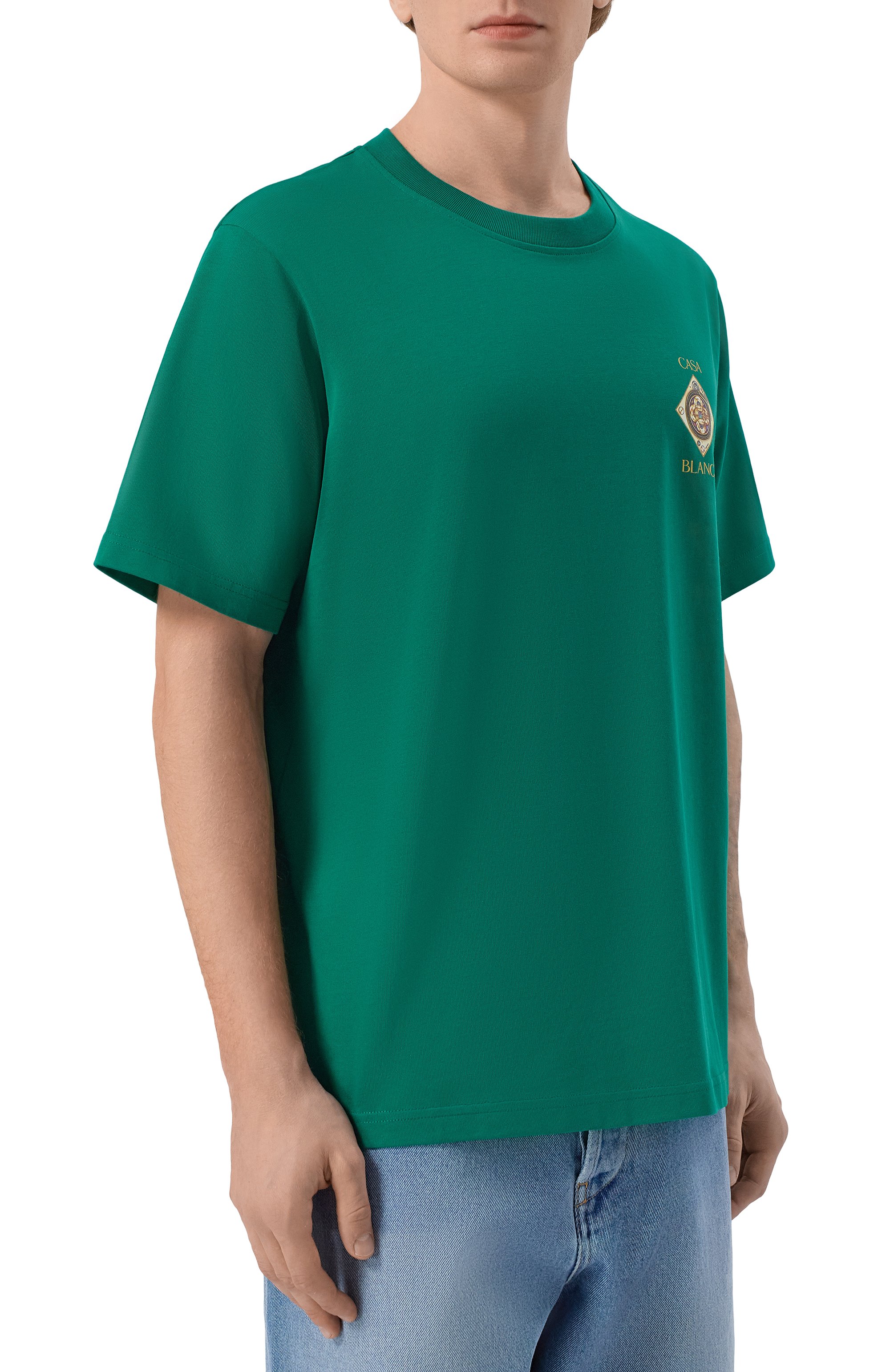 Хлопковая футболка CASABLANCA, арт. M-SS26-JTS-001-03, фото 3