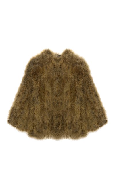 Женский жакет с отделкой перьями YVES SALOMON, арт. 8EYV29454PLUX