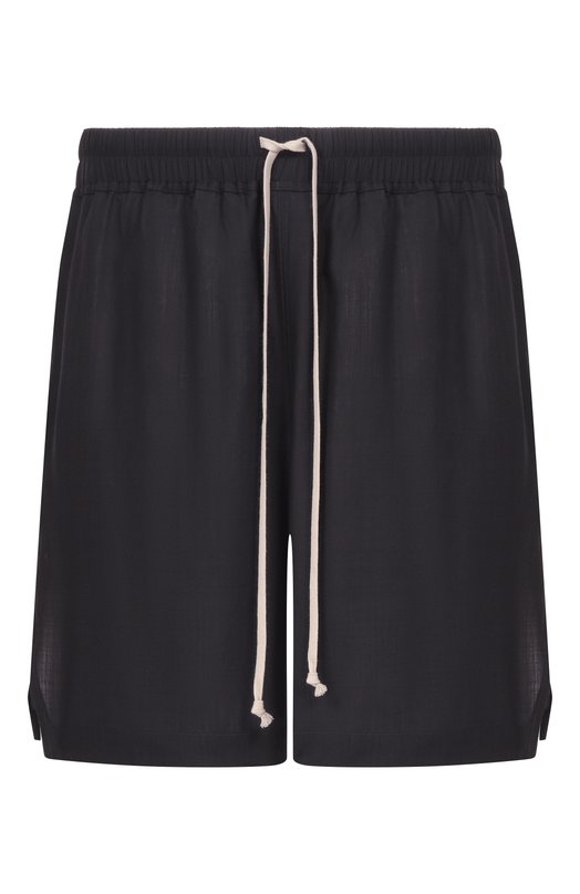 Шерстяные шорты Rick Owens RU01F2397/WG Чёрный RU01F2397/WG