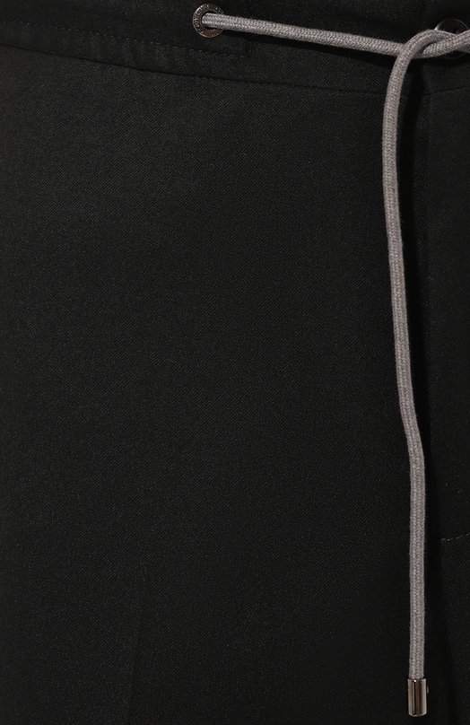 Шерстяные брюки Corneliani 944L25-9418111 Чёрный  944L25-9418111 Фото 5