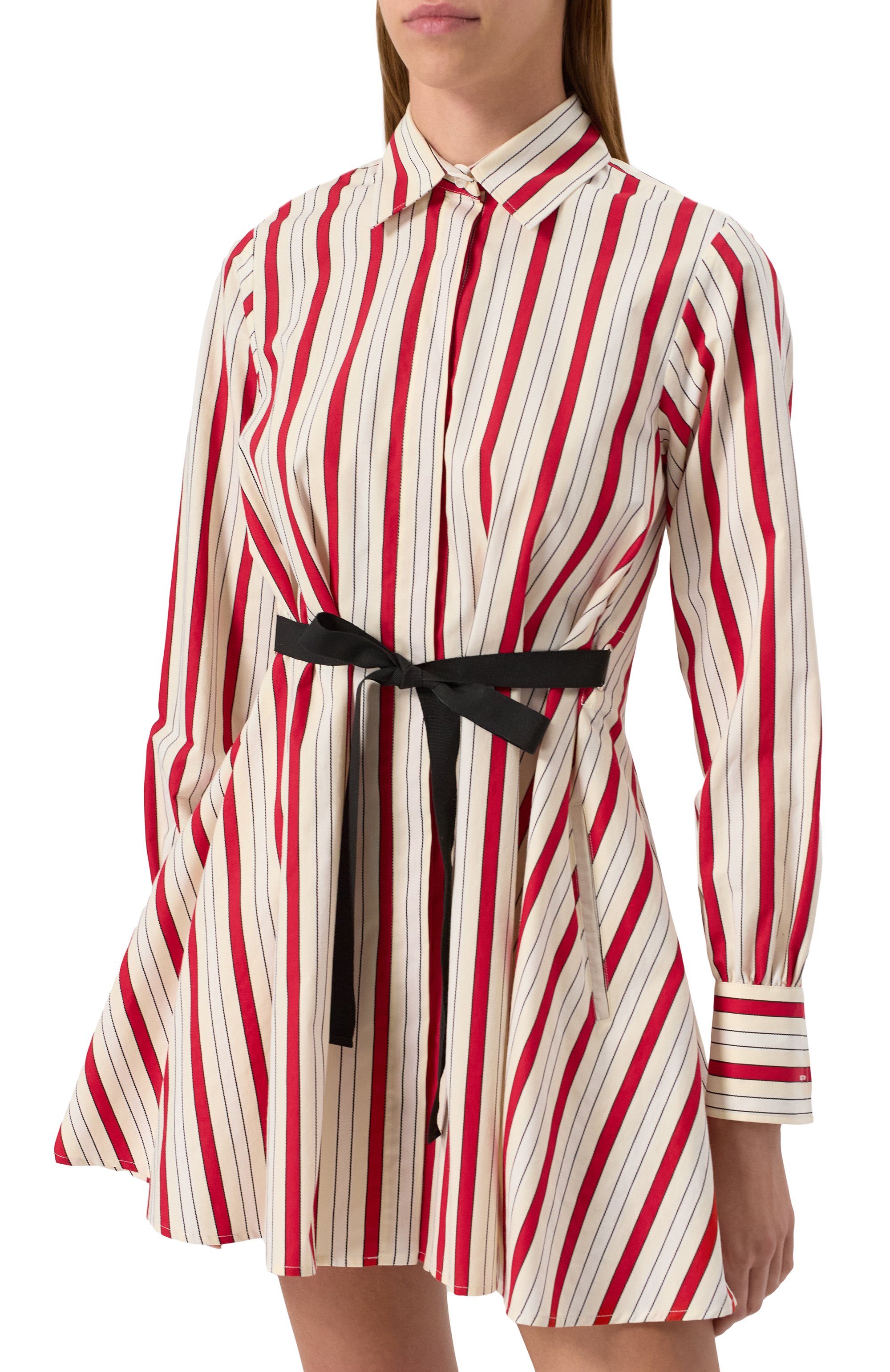 Платье из хлопка и вискозы MSGM, арт. 3841MDA04X/257109, фото 3