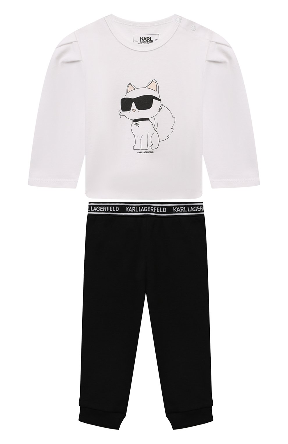 Комплект из лонгслива и брюк KARL LAGERFELD KIDS, арт. Z30280., фото 1
