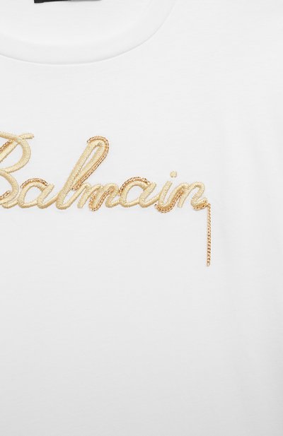 Хлопковая футболка BALMAIN, арт. BU8C21, фото 3