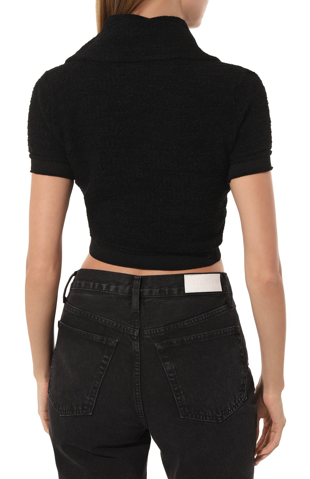 Кардиган JACQUEMUS черного цвета по цене 49950 руб., арт. 22H223KN055/2154BLACK, фото 4 Кардиган JACQUEMUS, арт. 22H223KN055/2154BLACK, фото 4