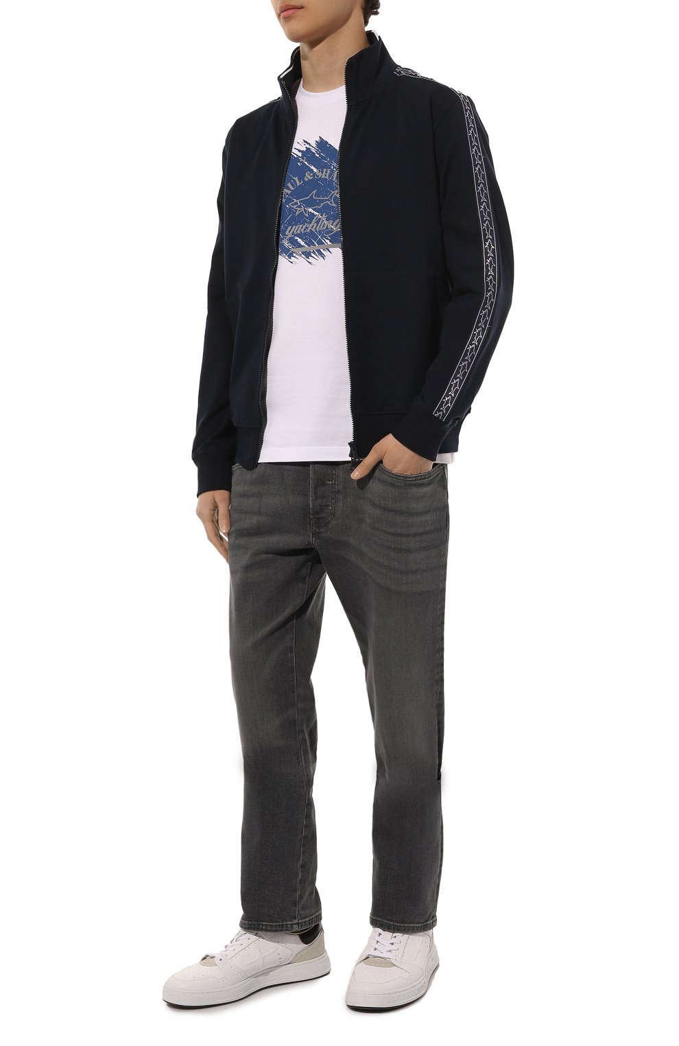 Хлопковая футболка PAUL&SHARK, арт. 23411070, фото 2