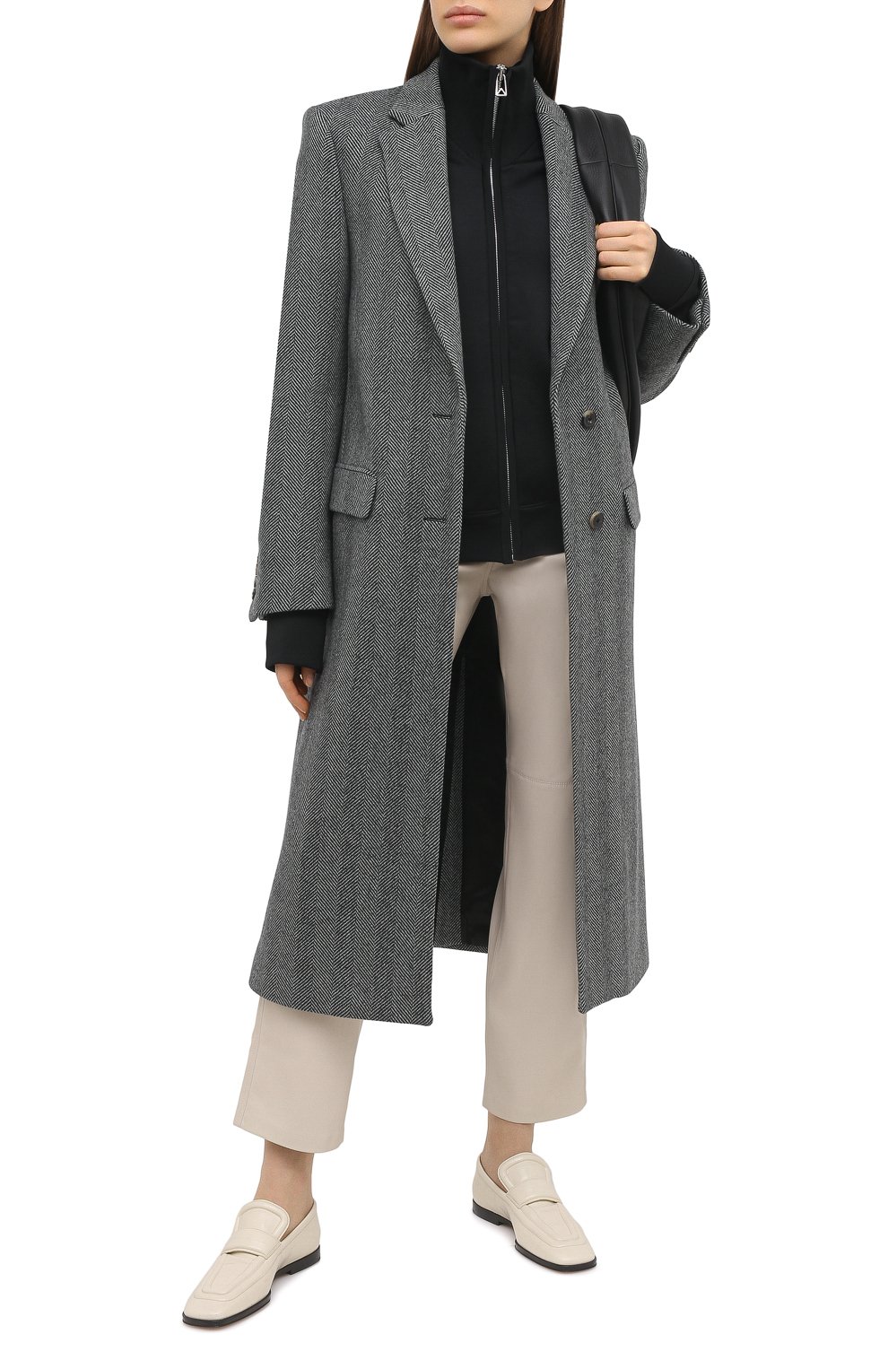 Брюки NANUSHKA, арт. VINNI_CREME_VEGAN LEATHER, фото 2