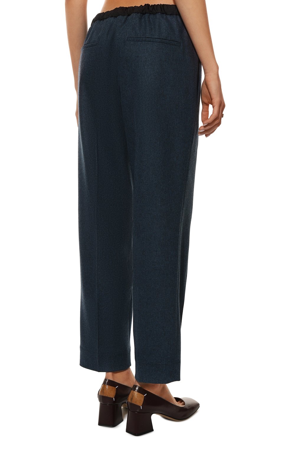 Шерстяные брюки JIL SANDER темно-синего цвета по цене 93750 руб., арт. J40KA0002-JTN020, фото 4 Шерстяные брюки JIL SANDER, арт. J40KA0002-JTN020, фото 4