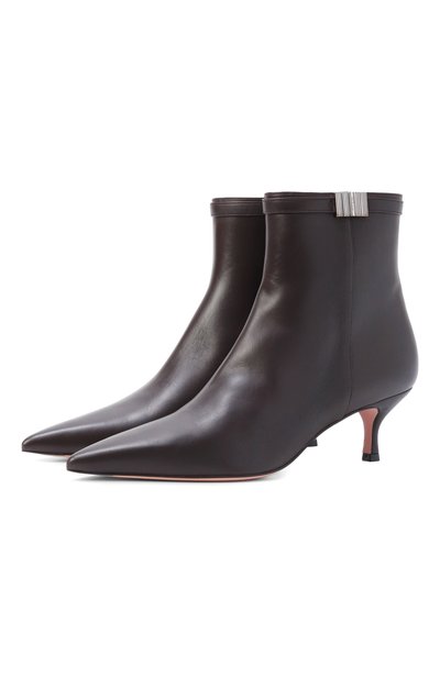 Женские кожаные ботильоны KITON, арт. D60841K0524F15