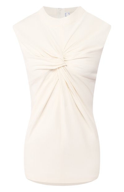 Женский топ из смеси льна и вискозы OFF-WHITE, арт. 0WAD104S20FAB0010100