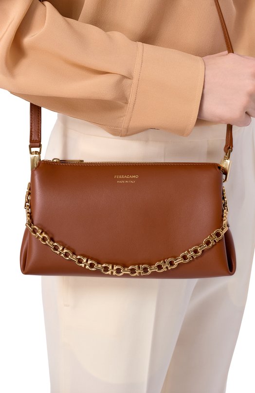 Сумка Gancio Ferragamo 221076/790 Коричневый  221076/790 Фото 2