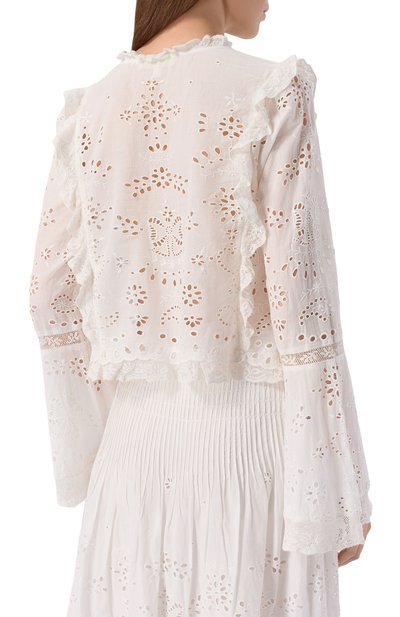 Хлопковая блузка LOVE SHACK FANCY, арт. T1512-3233, фото 4