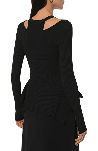 Кардиган из вискозы ANDREADAMO черного цвета по цене 69550 руб., арт. ADPF23CA01770473, фото 4 Кардиган из вискозы ANDREADAMO, арт. ADPF23CA01770473, фото 4