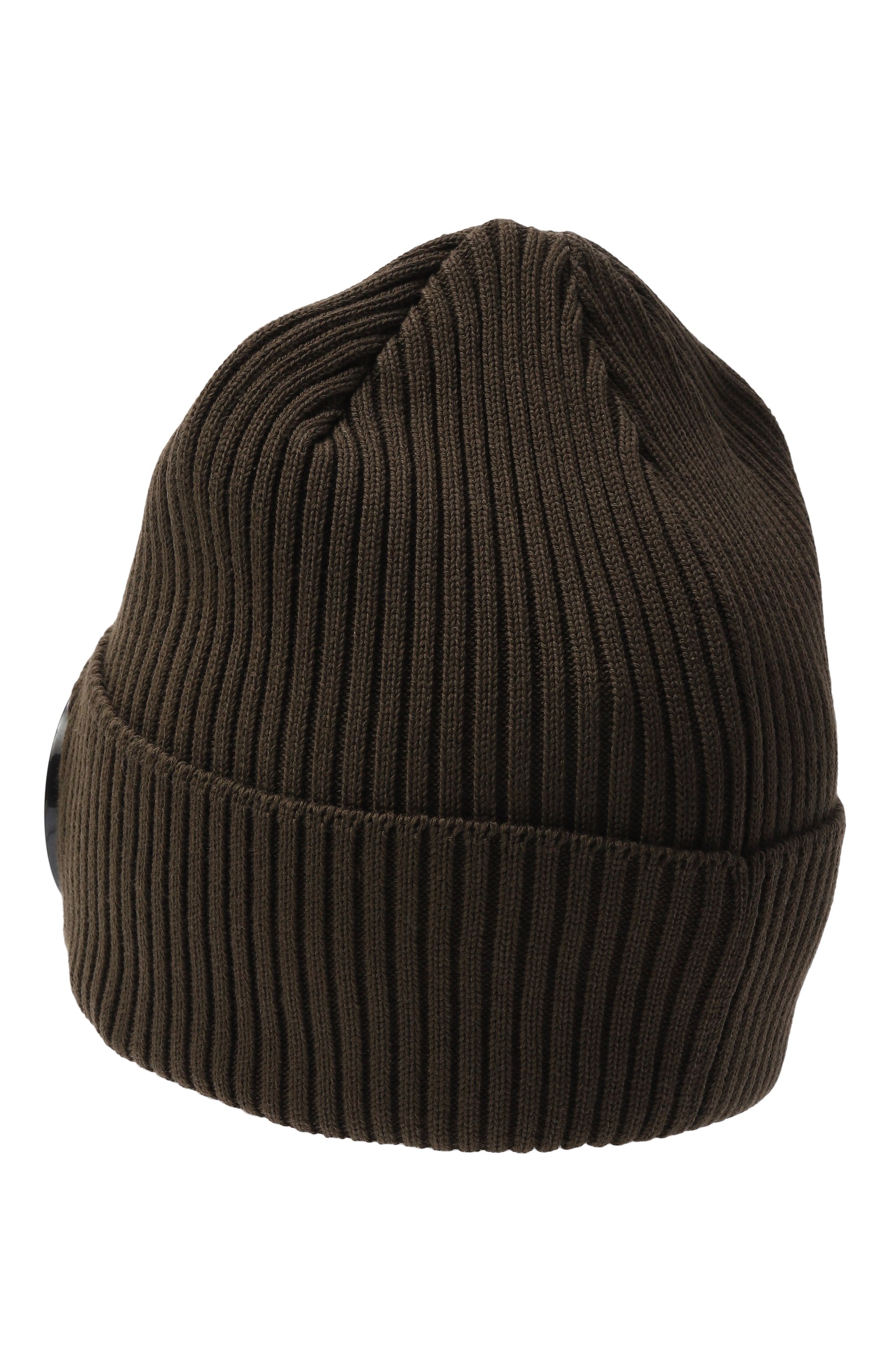 Хлопковая шапка C.P. COMPANY хаки цвета по цене 18550 руб., арт. RSCMAC747A/000727A, фото 2 Хлопковая шапка C.P. COMPANY, арт. RSCMAC747A/000727A, фото 2