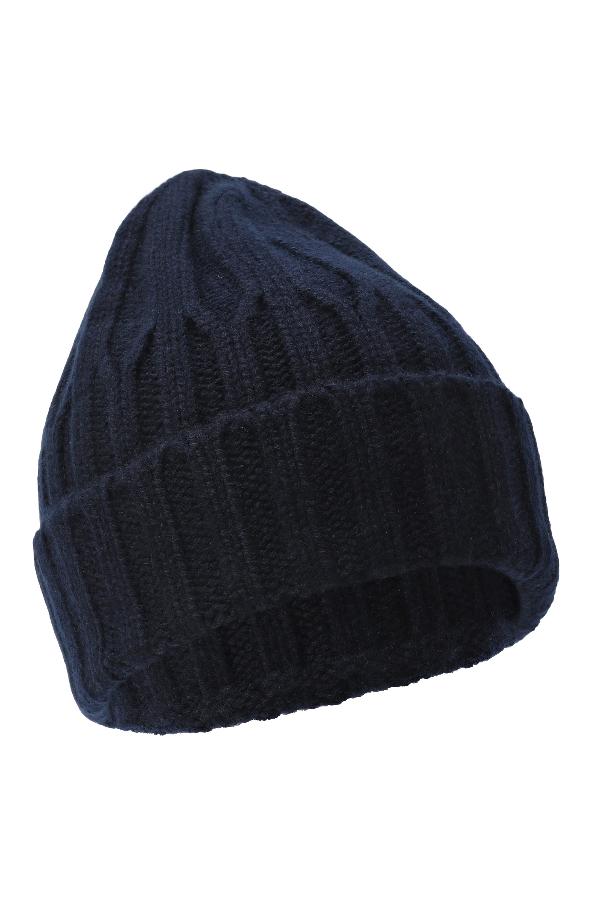 Кашемировая шапка GRAN SASSO темно-синего цвета по цене 17850 руб., арт. 10114/15565, фото 1 Кашемировая шапка GRAN SASSO, арт. 10114/15565, фото 1