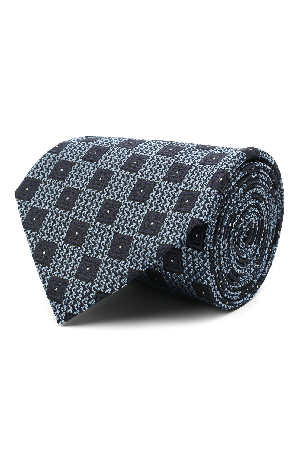 Шелковый галстук ZEGNA синего цвета по цене 22700 руб., арт. Z9D81/1XW, фото 1 Шелковый галстук ZEGNA, арт. Z9D81/1XW, фото 1