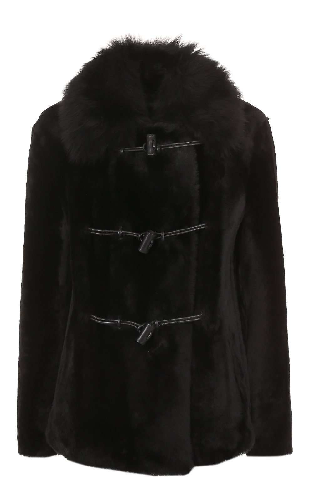 Укороченная шуба прямого кроя из овчины GIORGIO ARMANI, арт. ZAB12P/ZAP28, фото 1