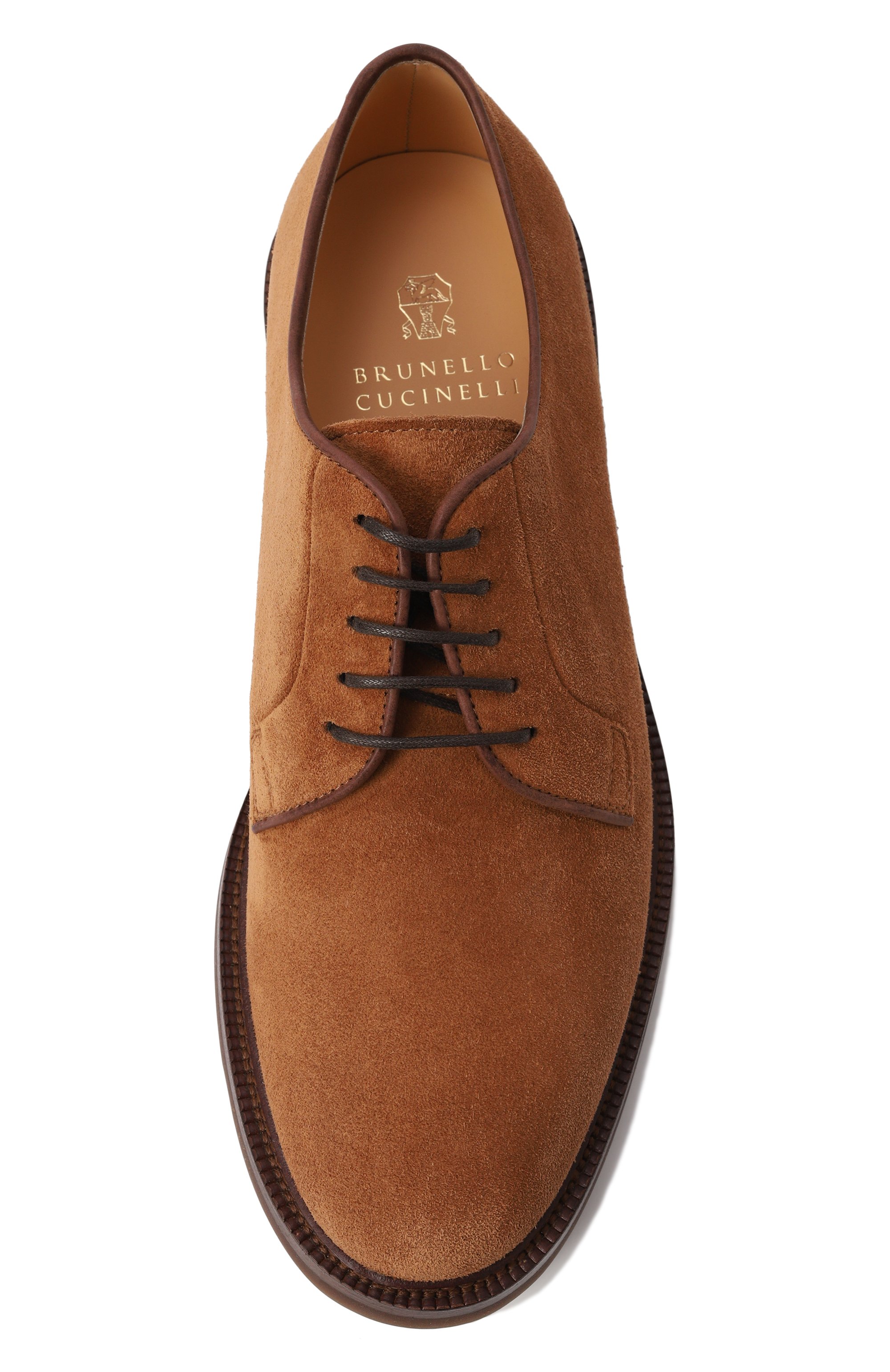 Замшевые дерби BRUNELLO CUCINELLI, арт. MZUPEAX810, фото 6