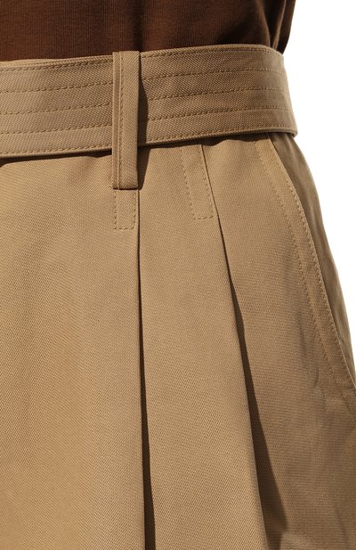 Хлопковые шорты LOW CLASSIC бежевого цвета по цене 31050 руб., арт. L0W22PF_PT02BE, фото 5 Хлопковые шорты LOW CLASSIC, арт. L0W22PF_PT02BE, фото 5