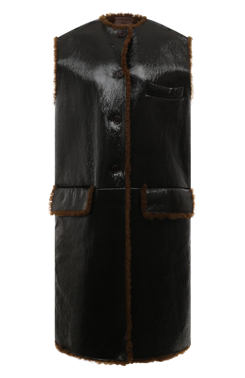 Дубленка без рукавов из овчи�ны PRADA, арт. 59410M-32O-F0AT3, фото 1