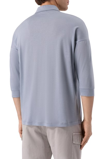 Поло из лиоцелла и хлопка GIORGIO ARMANI, арт. 3DSF53/SJCBZ, фото 4
