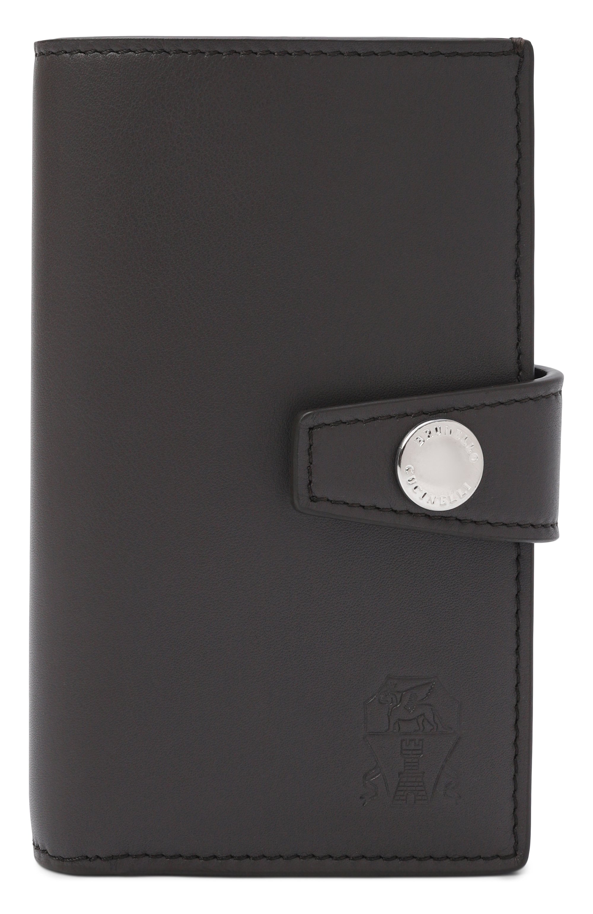 Кожаное портмоне BRUNELLO CUCINELLI коричневого цвета по цене 85800 руб., арт. MWZNBU439, фото 1 Кожаное портмоне BRUNELLO CUCINELLI, арт. MWZNBU439, фото 1