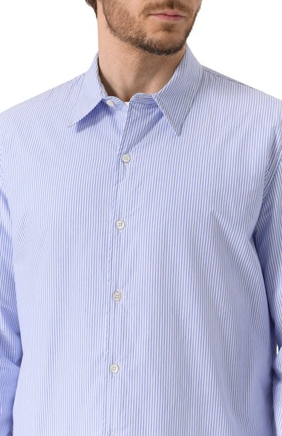 Хлопковая куртка-рубашка HERNO голубого цвета по цене 48800 руб., арт. GI000512U/13255, фото 5 Хлопковая куртка-рубашка HERNO, арт. GI000512U/13255, фото 5