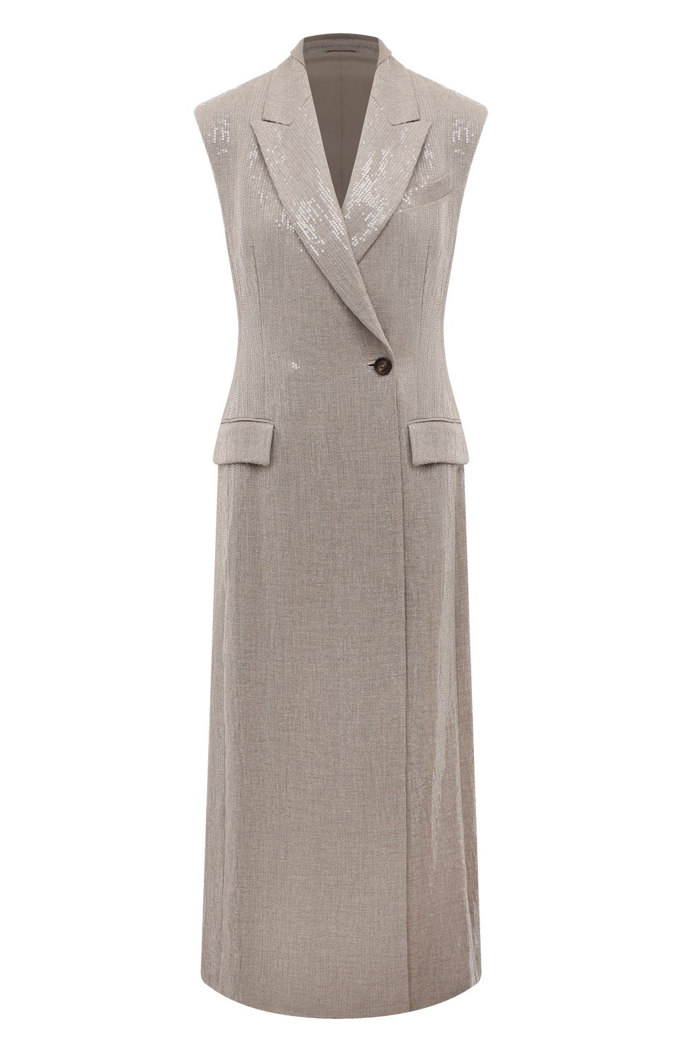 Льняной жилет BRUNELLO CUCINELLI, арт. MH5709655, ф�ото 1