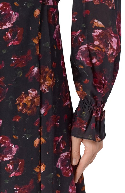 Платье из вискозы и шелка The Kooples FR0B31108K Разноцветный  FR0B31108K Фото 4