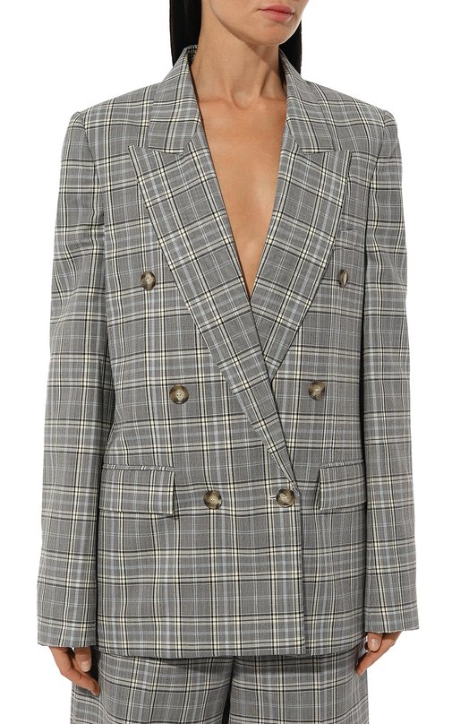 Шерстяной жакет Stella McCartney 650116/3EQ702 Серый  650116/3EQ702 Фото 3