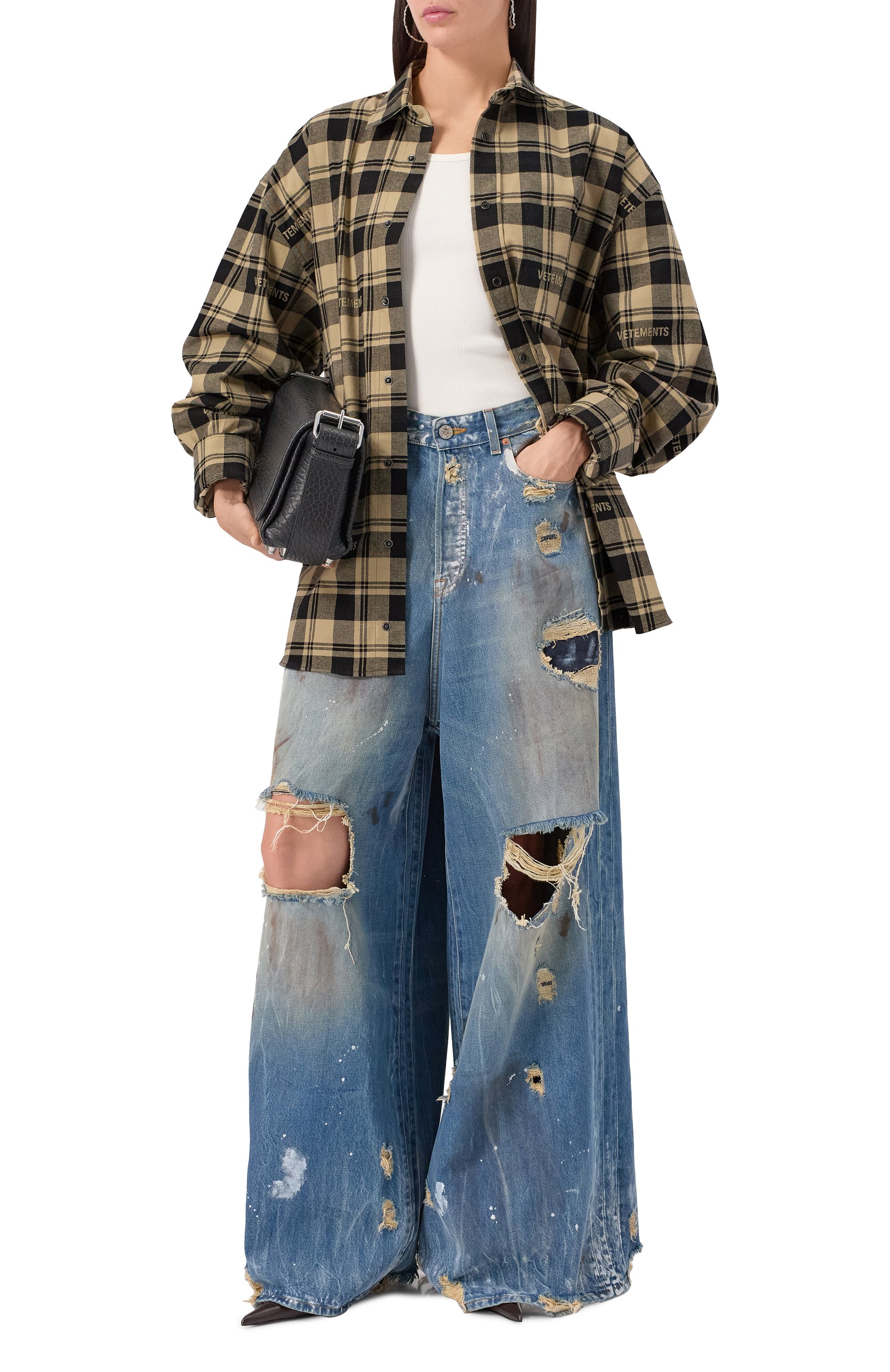 Хлопковая рубашка VETEMENTS, арт. UA65SH919S/25037 FLANNEL, фото 6