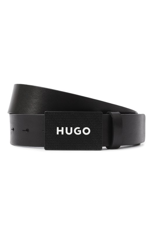 Кожаный ремень HUGO 50536879 Чёрный 50536879