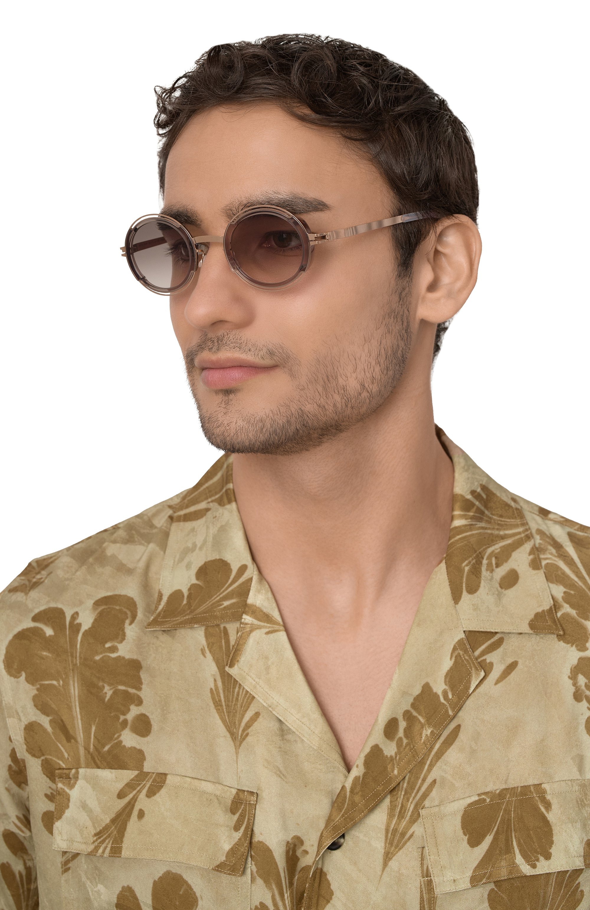 Солнцезащитные очки MYKITA коричневого цвета по цене 64400 руб., арт. PEARL/653, фото 2 Солнцезащитные очки MYKITA, арт. PEARL/653, фото 2