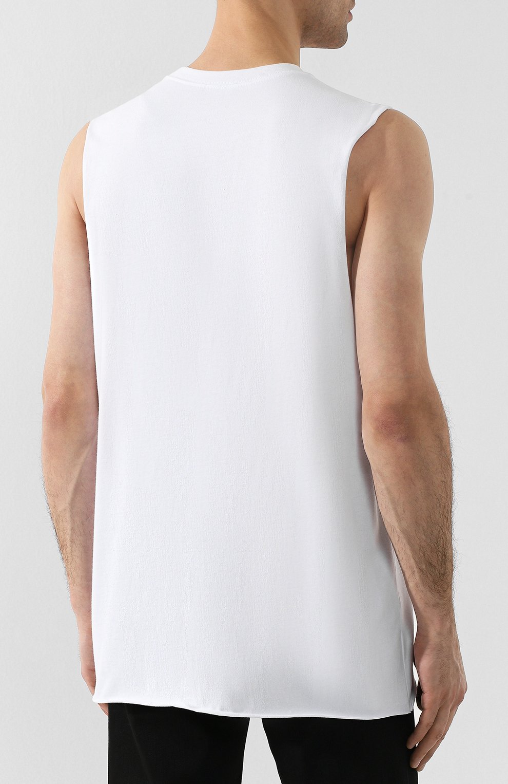 Хлопковая майка RAF SIMONS белого цвета по цене 37650 руб., арт. 191-139-19000, фото 4 Хлопковая майка RAF SIMONS, арт. 191-139-19000, фото 4