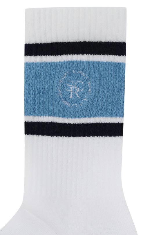 Хлопковые носки Sporty and Rich AC068620305WH01 Белый  AC068620305WH01 Фото 2