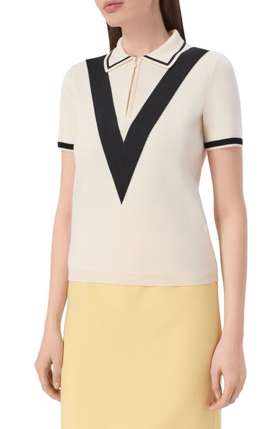 Хлопковое поло VALENTINO, арт. 8B3KP00I/A18, фото 3