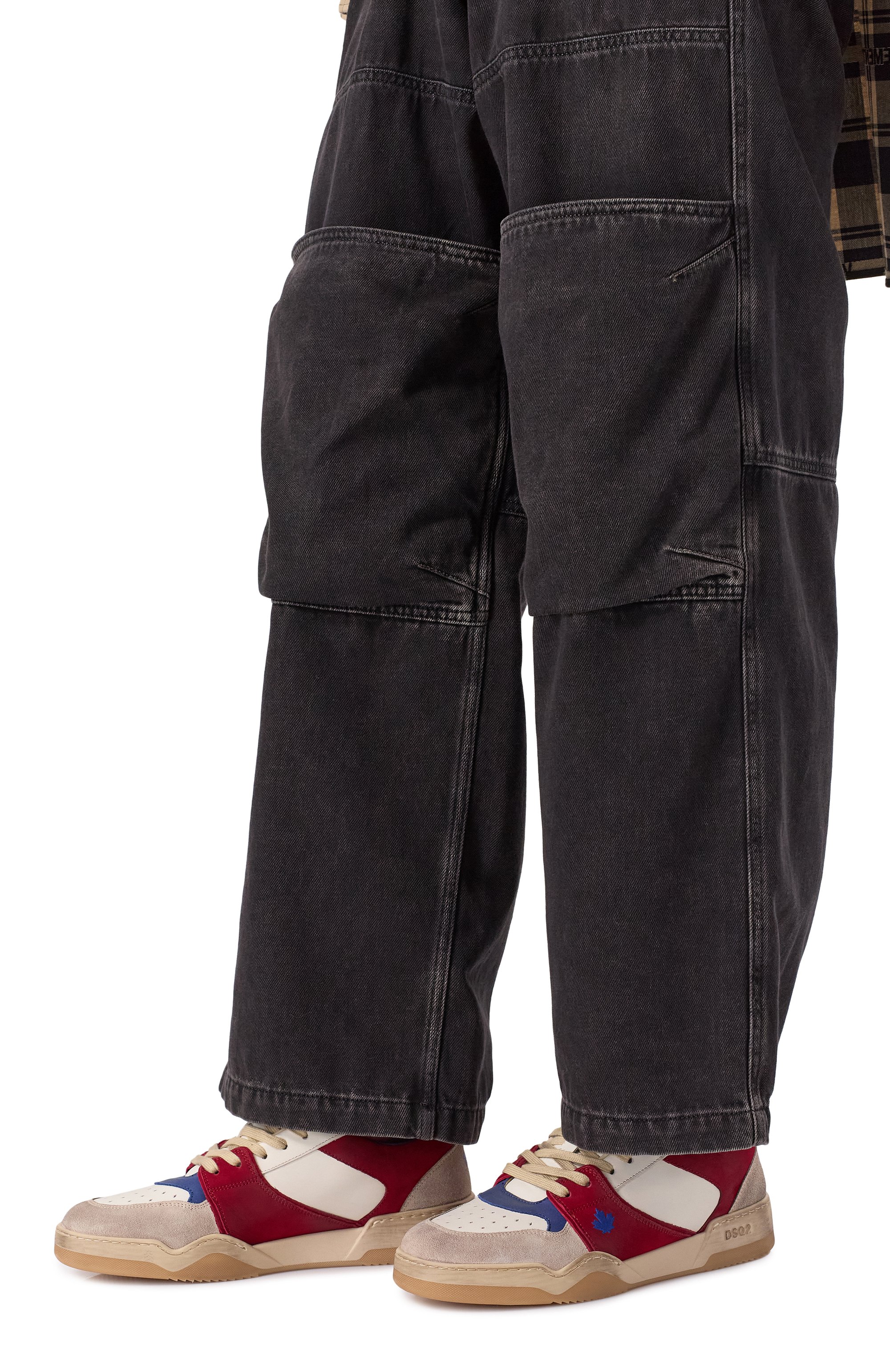 Кожаные кеды spiker DSQUARED2, арт. SNM0315/09708189, фото 3