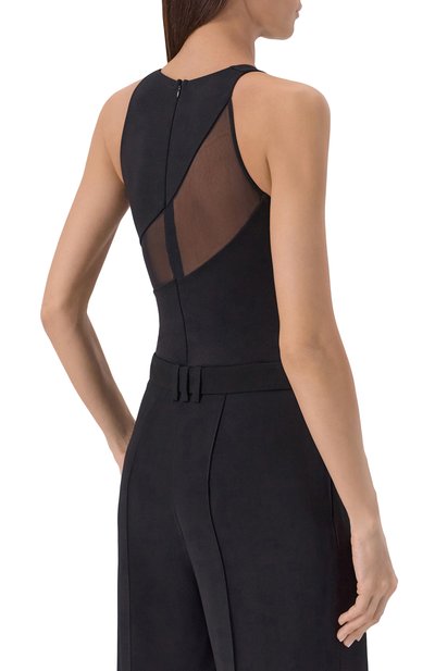 Боди из вискозы UNDRESS CODE черного цвета по цене 18550 руб., арт. FR0NT R0W B0DYSUIT, фото 4 Боди из вискозы UNDRESS CODE, арт. FR0NT R0W B0DYSUIT, фото 4