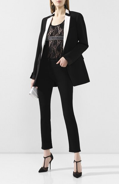 Топ DOLCE & GABBANA черного цвета по цене 62100 руб., арт. F74F6T/FLMPS, фото 2 Топ DOLCE & GABBANA, арт. F74F6T/FLMPS, фото 2
