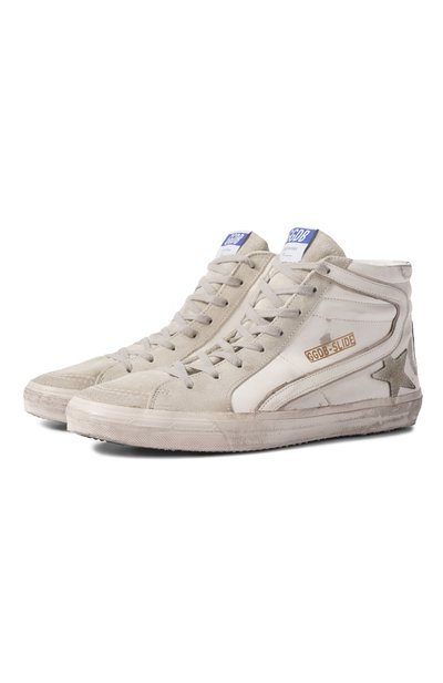 Мужские кожаные кеды slide GOLDEN GOOSE DELUXE BRAND, арт. GMF00115.F000324