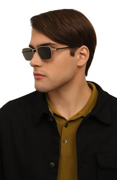 Мужские солнцезащитные очки MONTBLANC черного цвета, арт. MB0339S 001 | Фото 2 (Нос: Не проставлено; Региональные ограничения белый список (Axapta Mercury): Не проставлено; Материал: Металл; Тип очков: С/з; Кросс-КТ: С/з-мужское; Очки форма: Прямоугольные; Оптика Гендер: оптика-мужское)